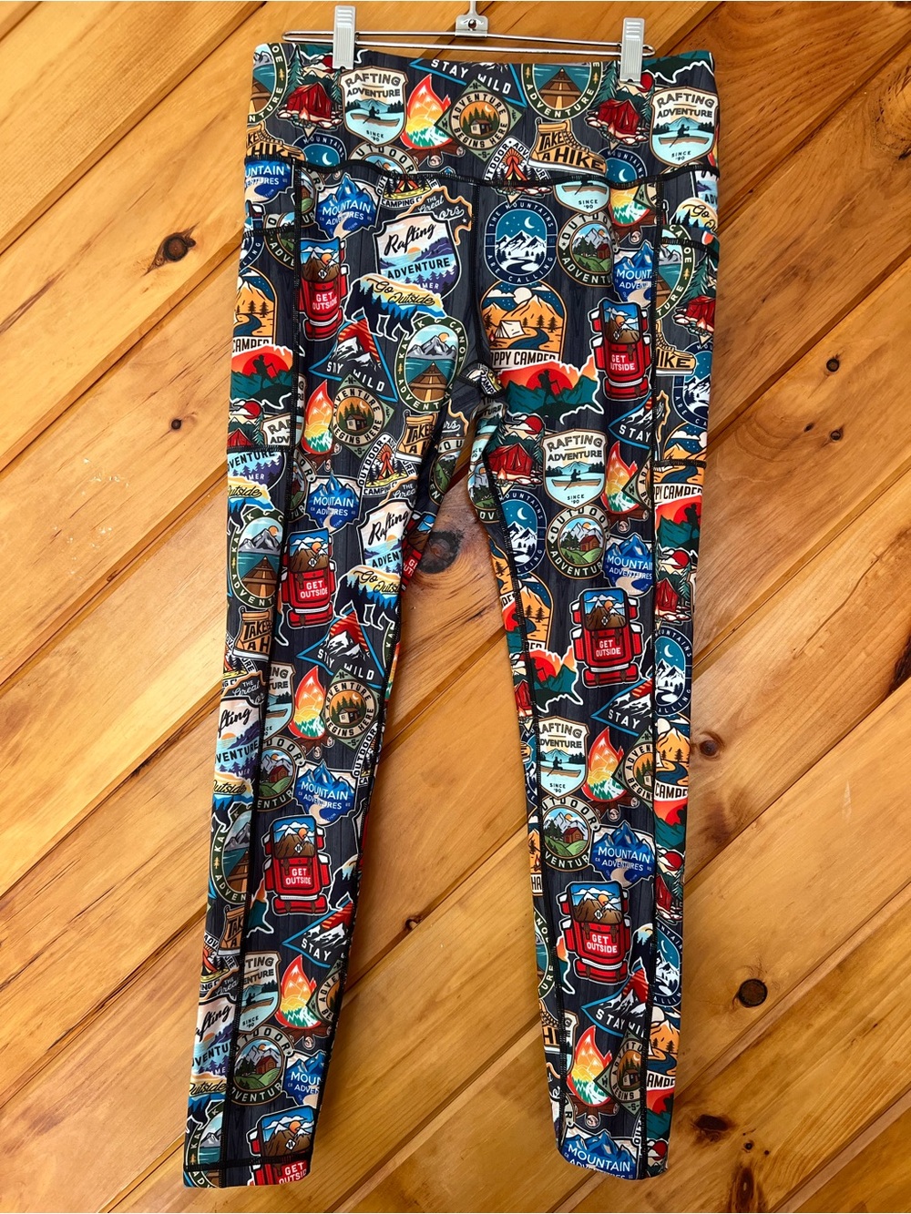 Constantly Varied Gear Adventure Patchwork Capri Leggings women’s large